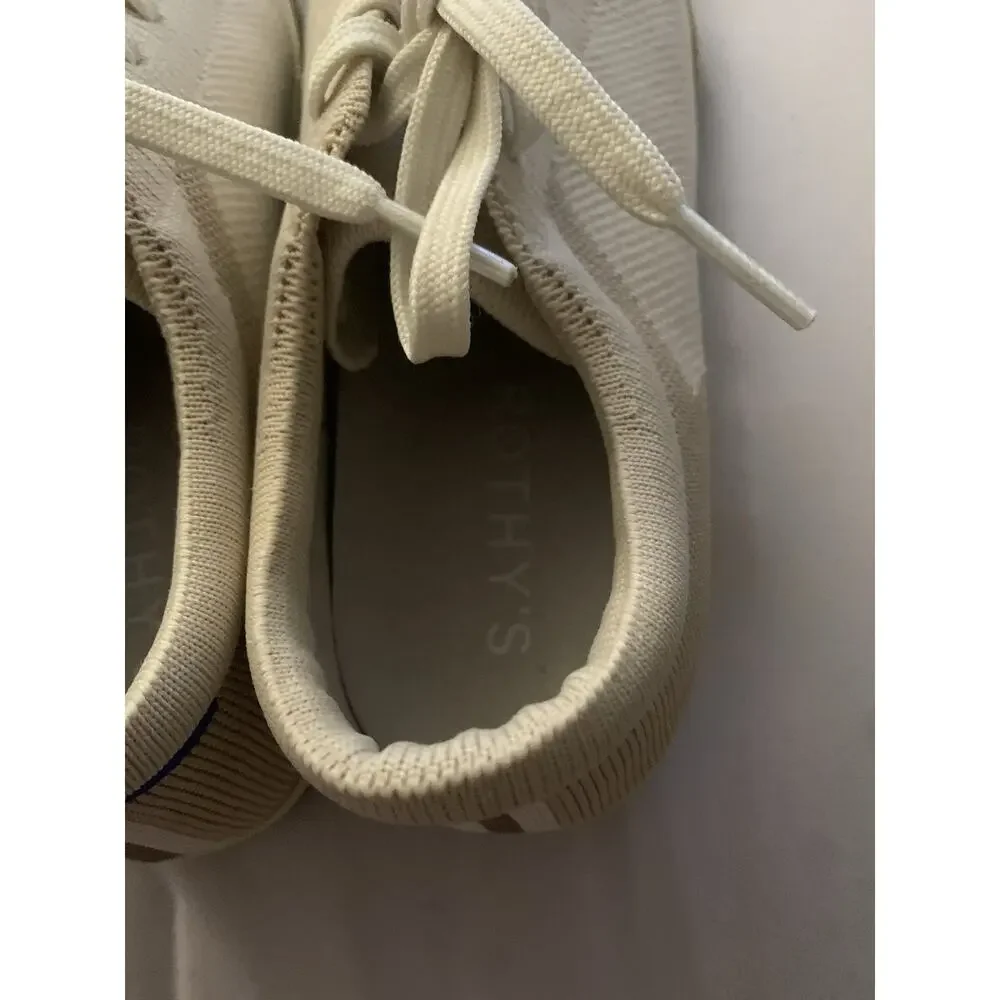 Women’s Rothy's The Lace Up Sneakers Oatmeal Size 9.5